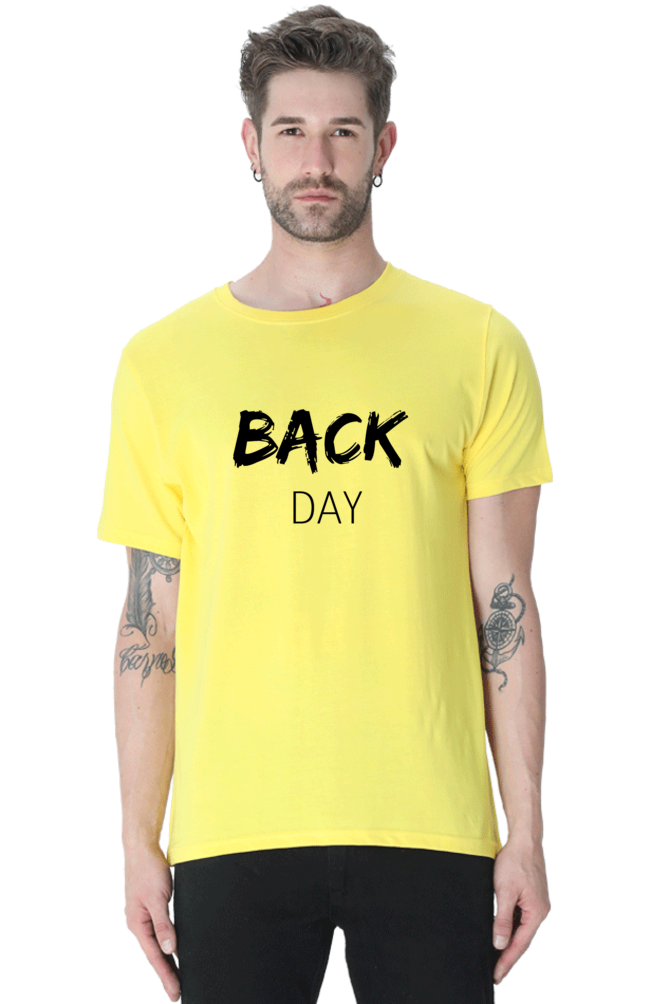 Back Day classic round neck gym t-shirt BRIGHT edition