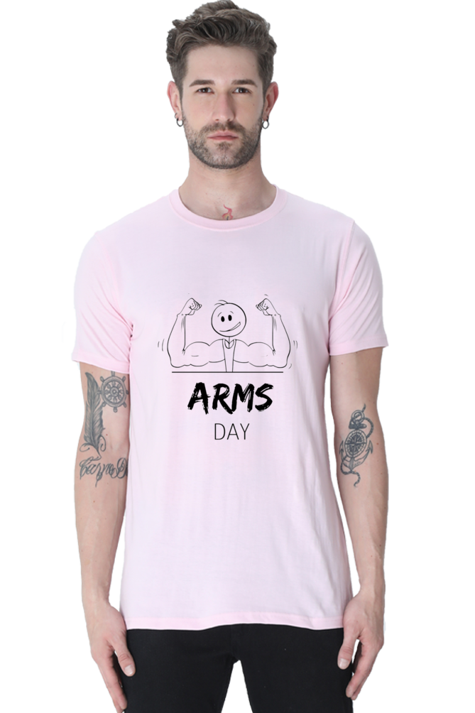 Arms Day classic round neck gym t-shirt BRIGHT edition