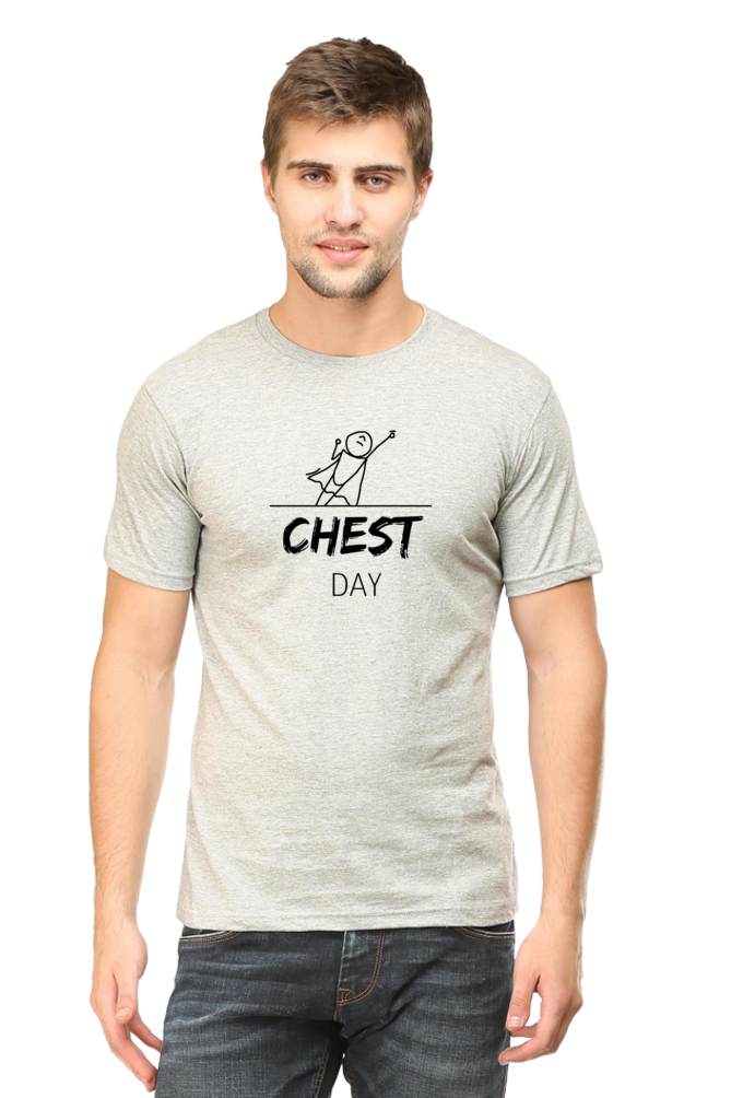 Chest Day classic round neck gym t-shirt BRIGHT edition