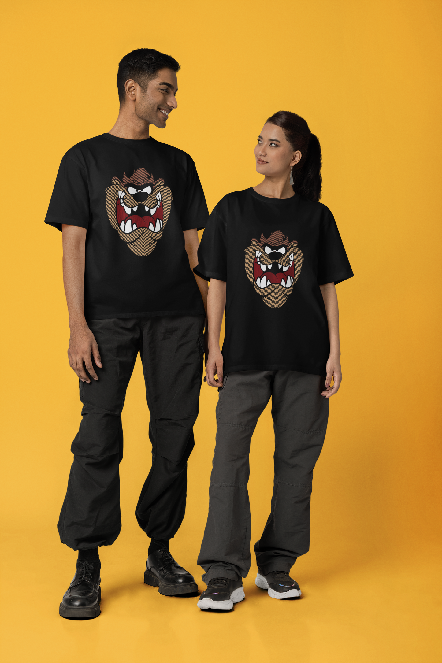 Scary bear laugh Terry oversized t-shirt