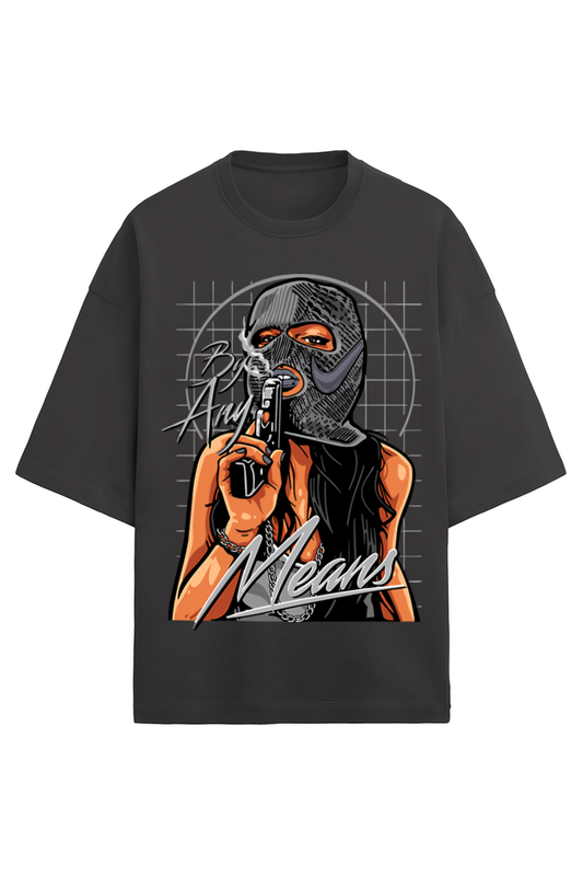 By any means terry oversized t-shirt